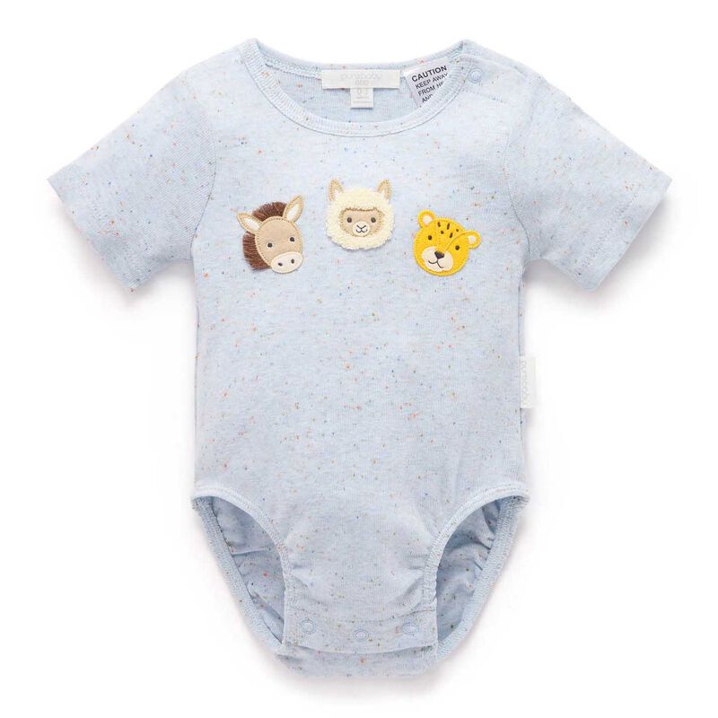 Purebaby Appliqued Bodysuit image number 0